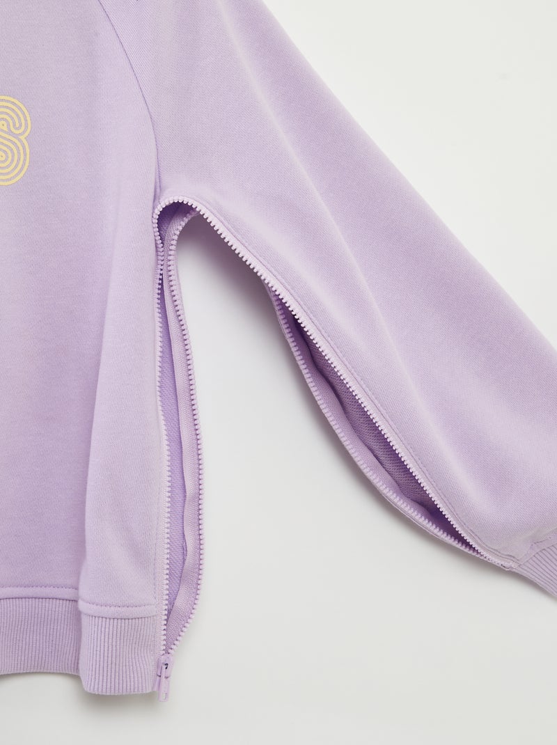 Sudadera con capucha - colección fácil de poner PURPURA - Kiabi