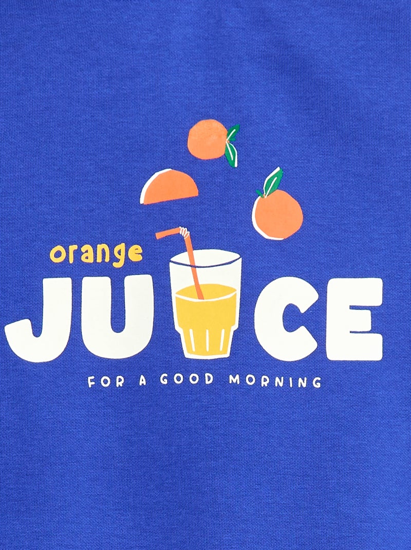 Sudadera con capucha - Edición Gráfica Azul - Kiabi