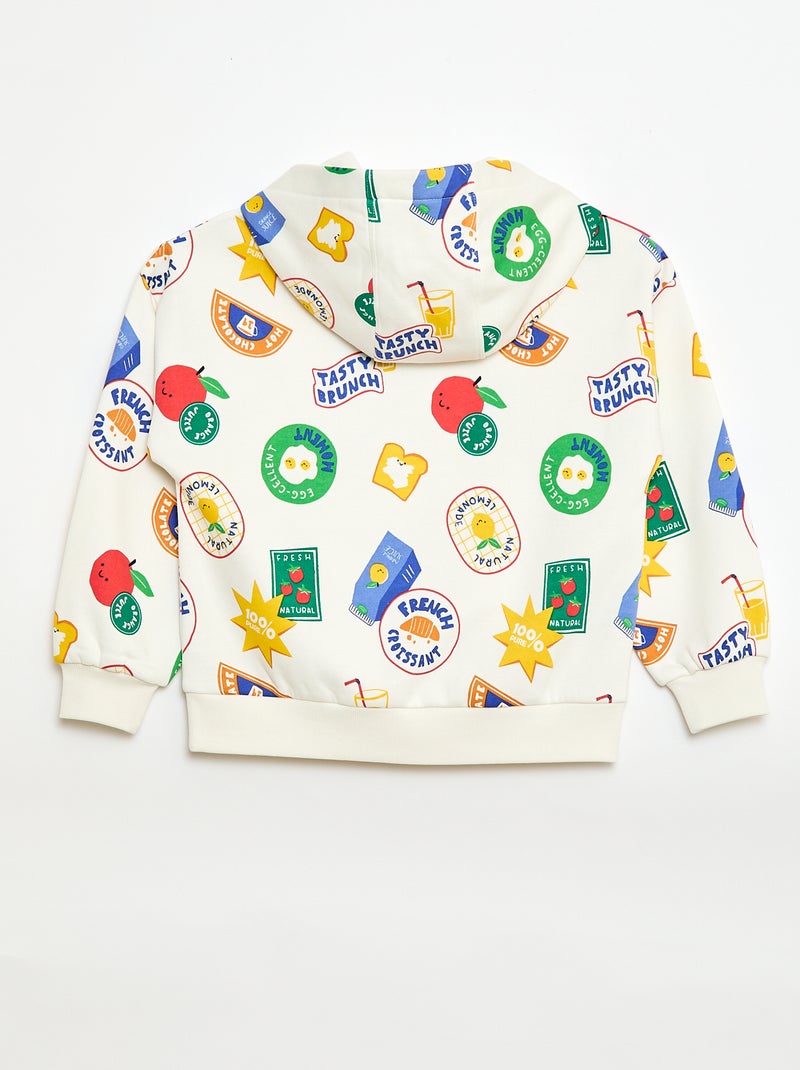 Sudadera con capucha - Edición Gráfica Blanco - Kiabi
