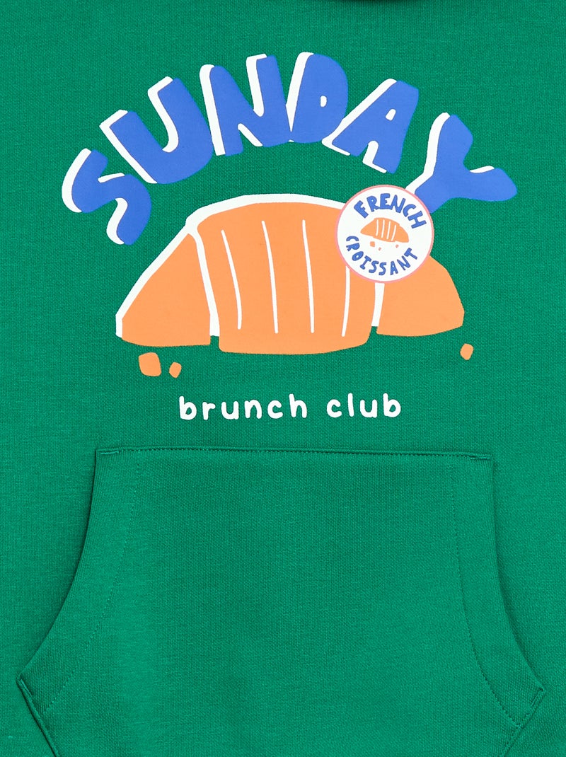 Sudadera con capucha - Edición Gráfica Verde - Kiabi