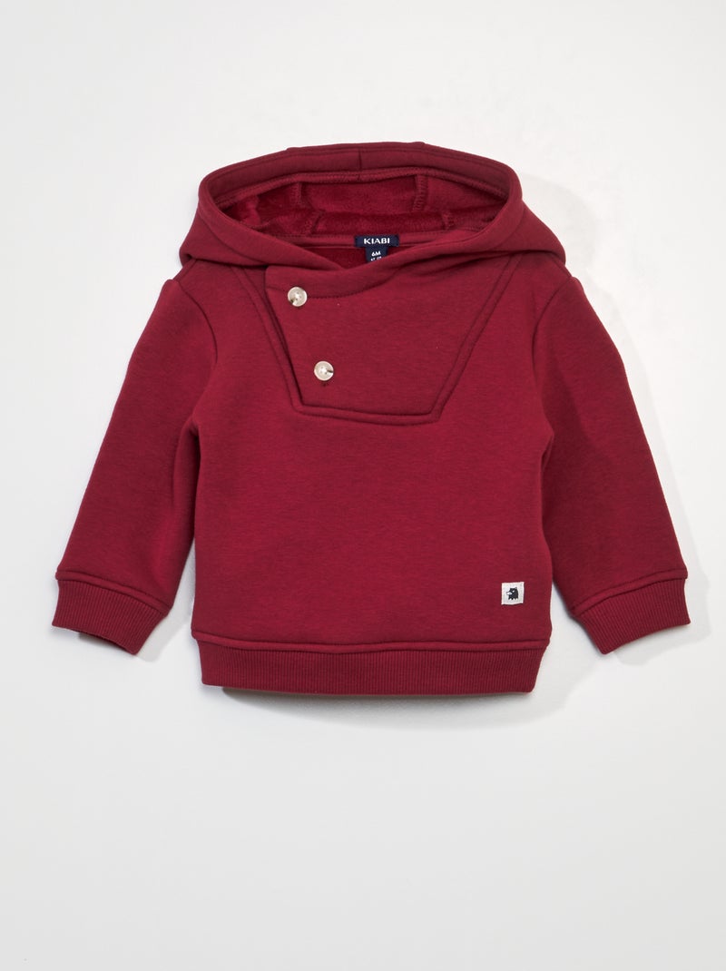 Sudadera con capucha - Siempre más suavidad ROJO - Kiabi