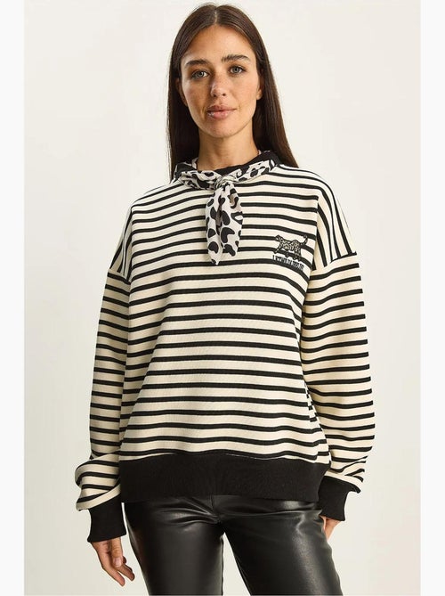 Sudadera con capucha a rayas y cordón lucci - Kiabi