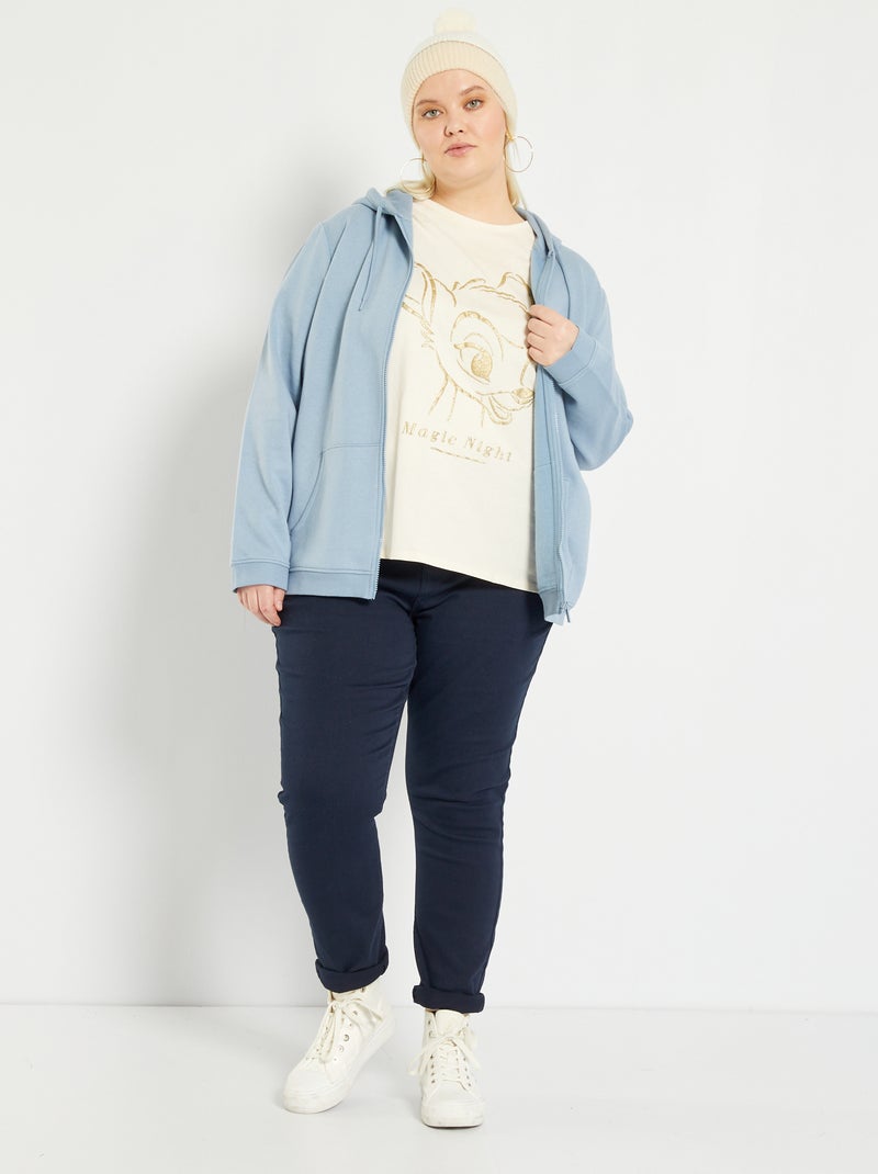 Sudadera con capucha azul denim - Kiabi