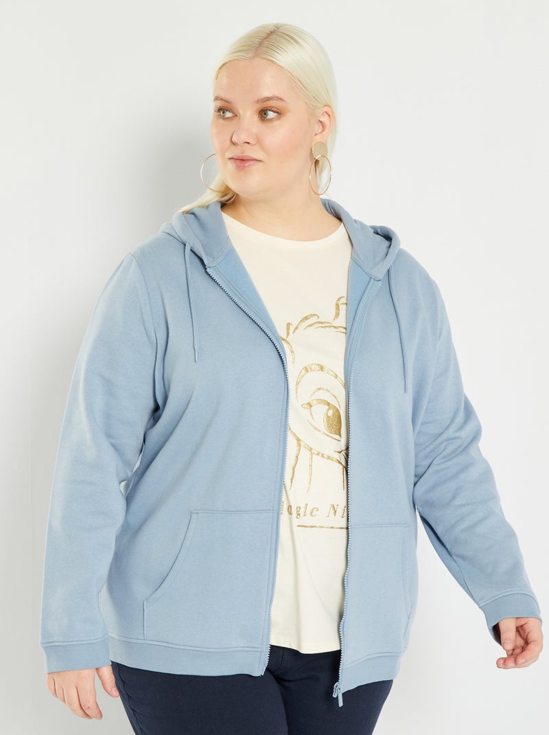 Sudadera con capucha azul denim - Kiabi