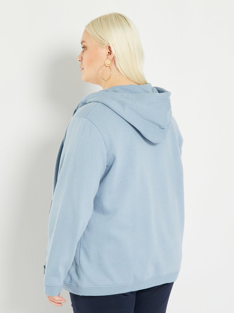 Sudadera con capucha azul denim - Kiabi