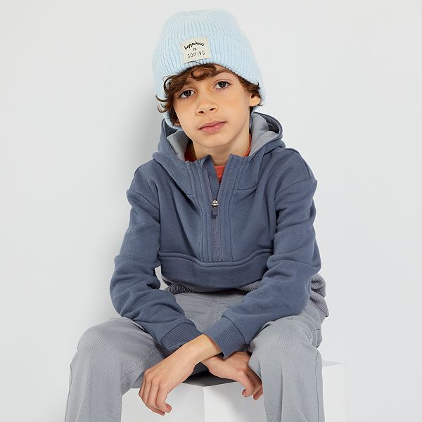 Sudadera con capucha Niño 3-12 años - AZUL - Kiabi - 13,00€