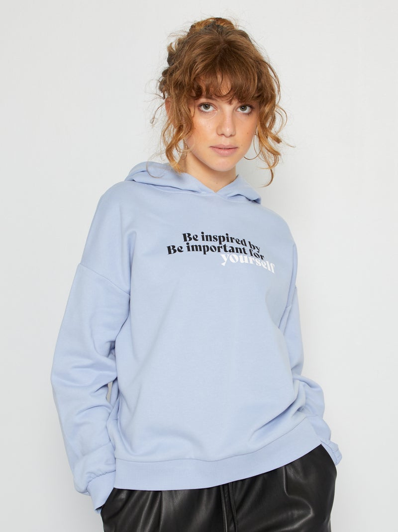 Sudadera con capucha AZUL - Kiabi