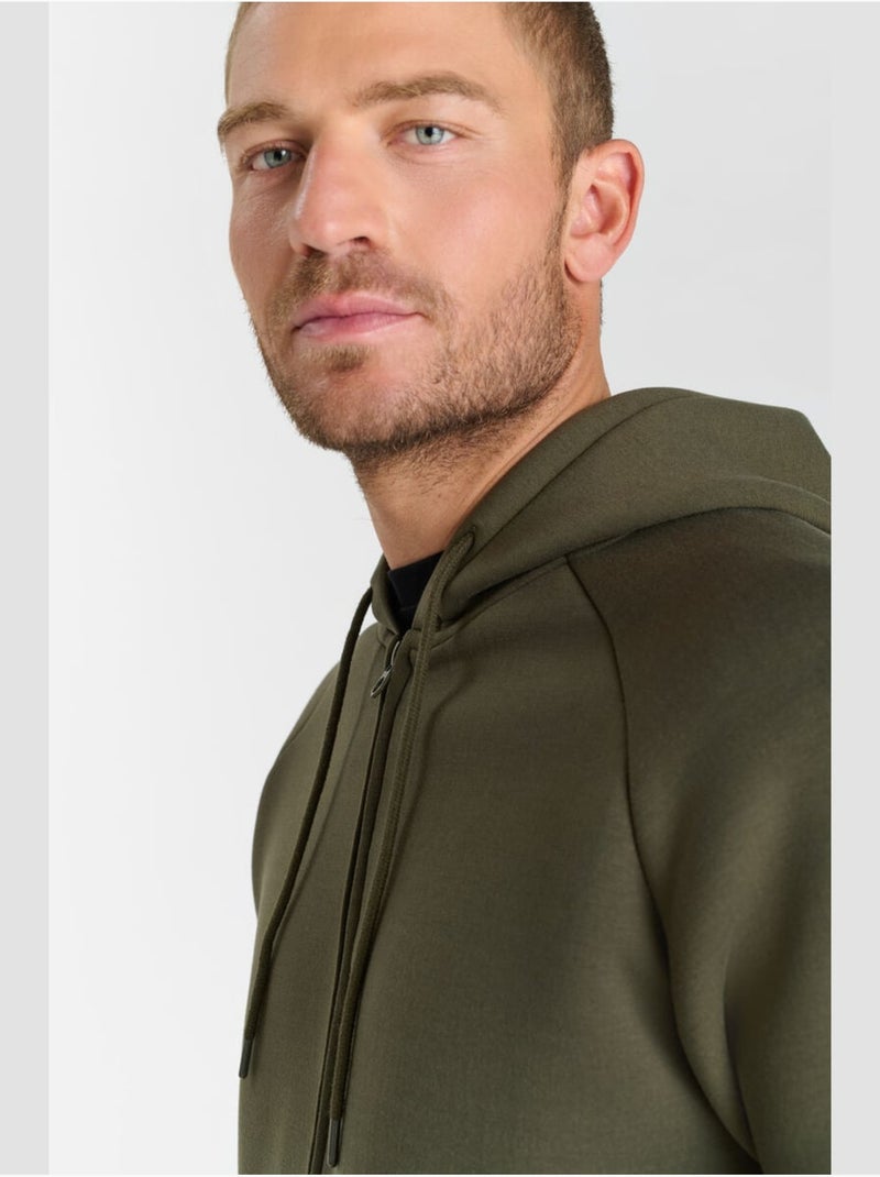 Sudadera con capucha balin Caqui - Kiabi