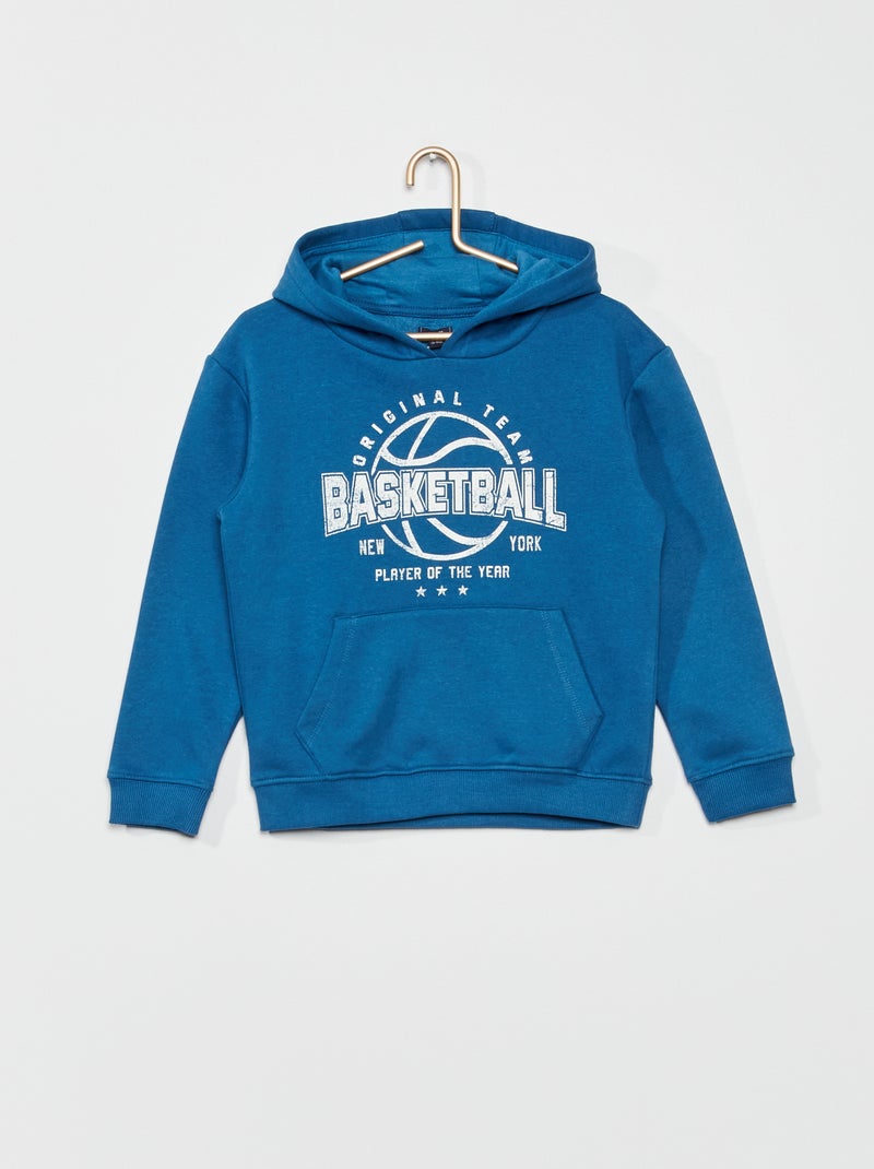 Sudadera con capucha 'Basketball' AZUL - Kiabi