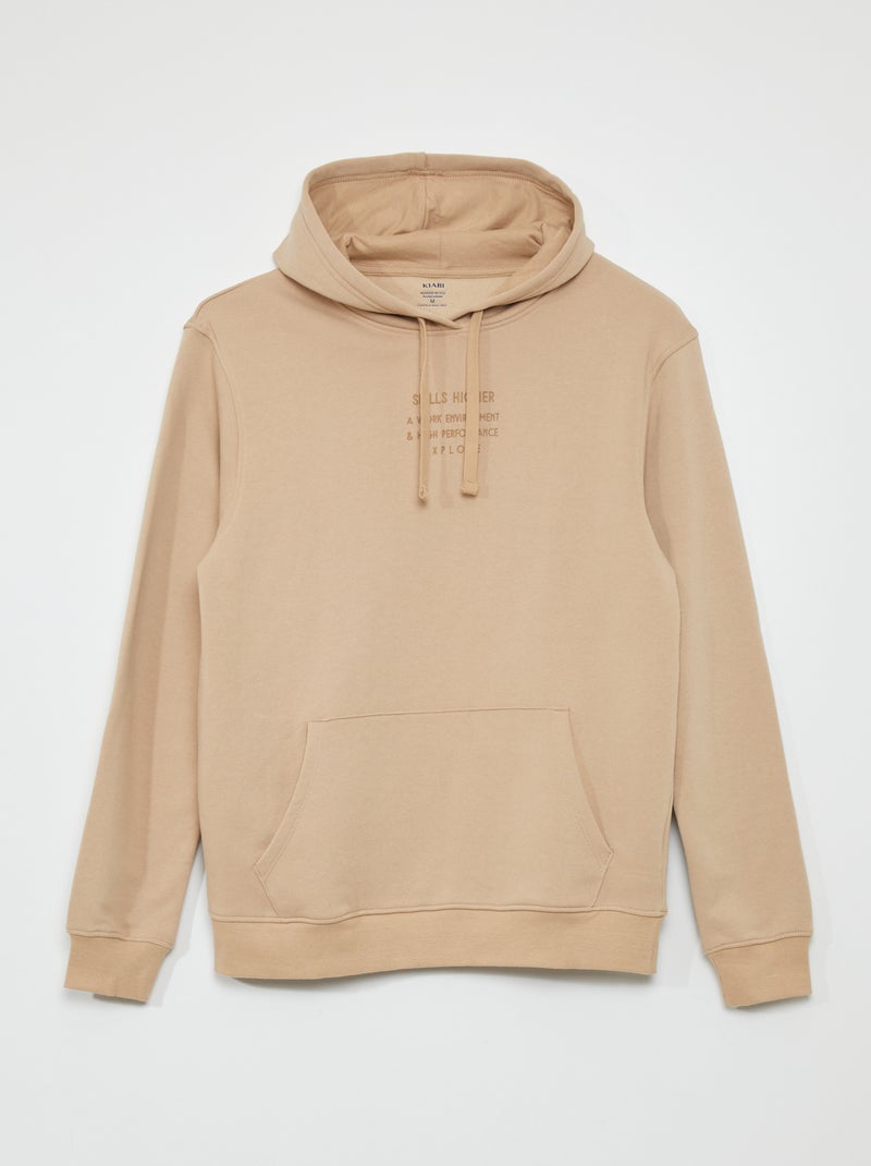 Sudadera con capucha BEIGE - Kiabi