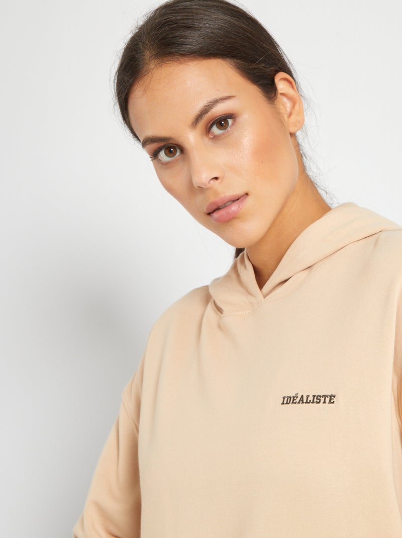 Sudadera con capucha BEIGE - Kiabi
