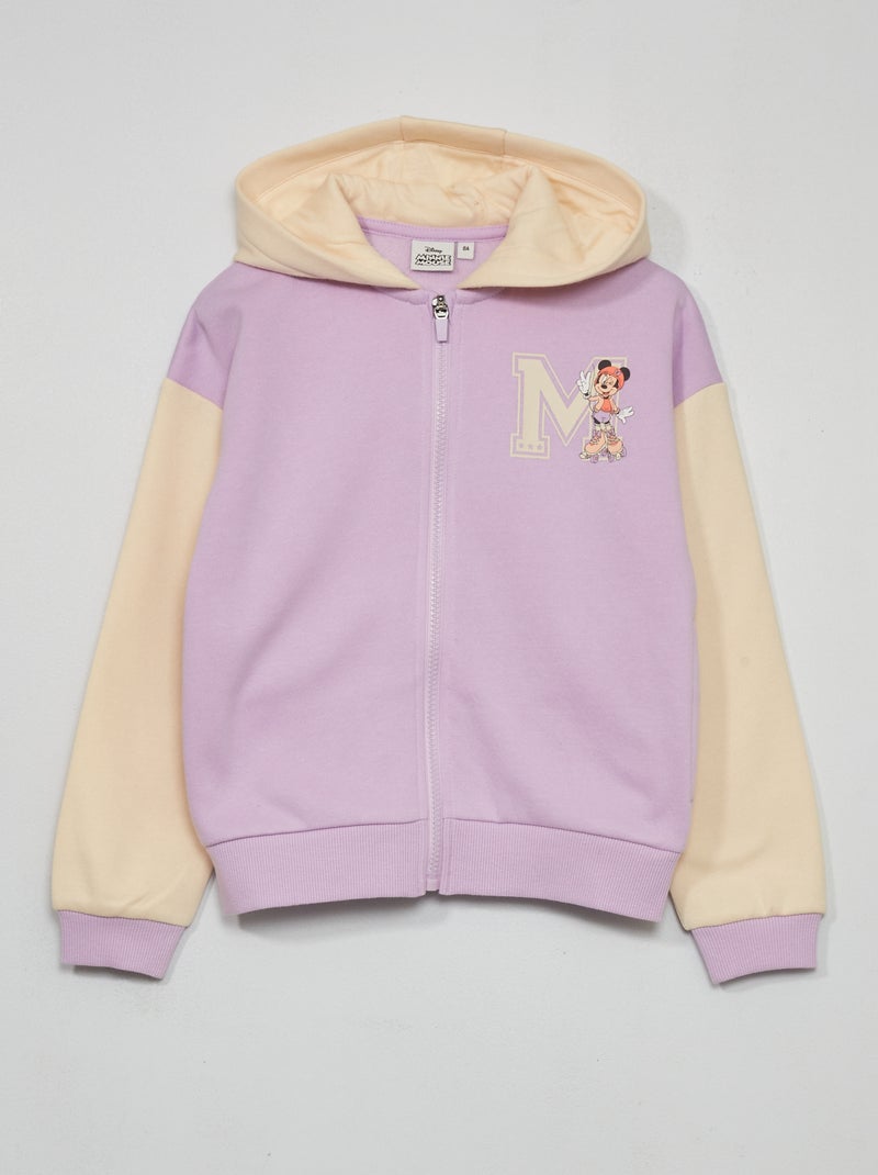 Sudadera con capucha bicolor 'Minnie Mouse' PURPURA - Kiabi