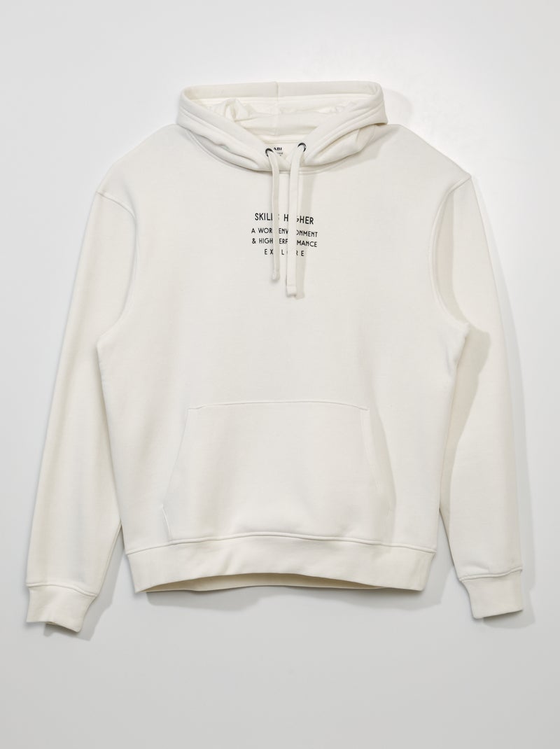 Sudadera con capucha BLANCO - Kiabi