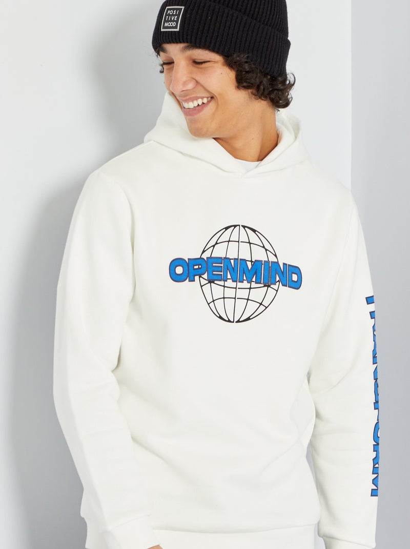 Sudadera con capucha BLANCO - Kiabi