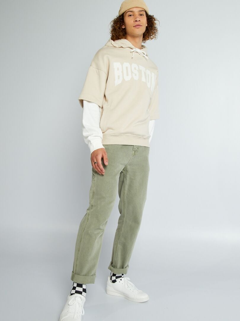 Sudadera con capucha 'Boston' de chándal blanco - Kiabi