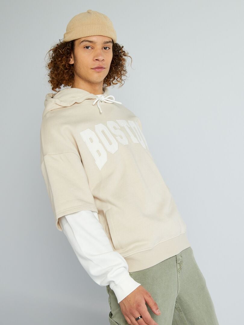Sudadera con capucha 'Boston' de chándal blanco - Kiabi