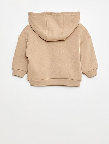 Sudadera con capucha, botones y forro cálido