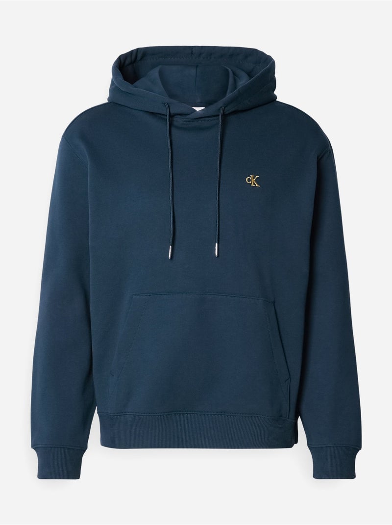 Sudadera con Capucha Calvin Klein Jeans de Felpa para Hombre Azul - Kiabi