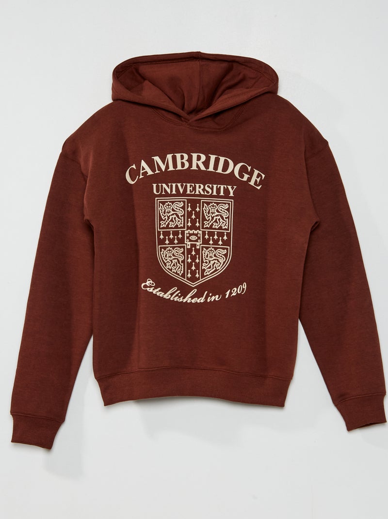 Sudadera con capucha 'Cambridge' MARRON - Kiabi