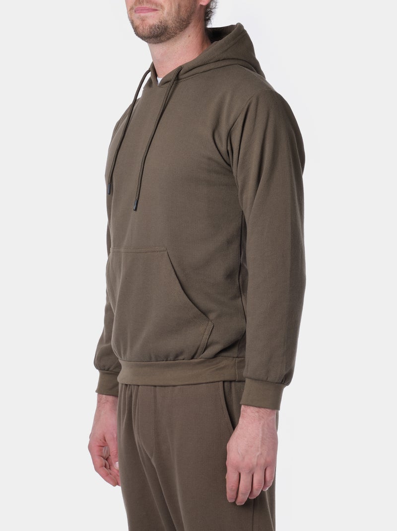 sudadera con capucha Caqui - Kiabi