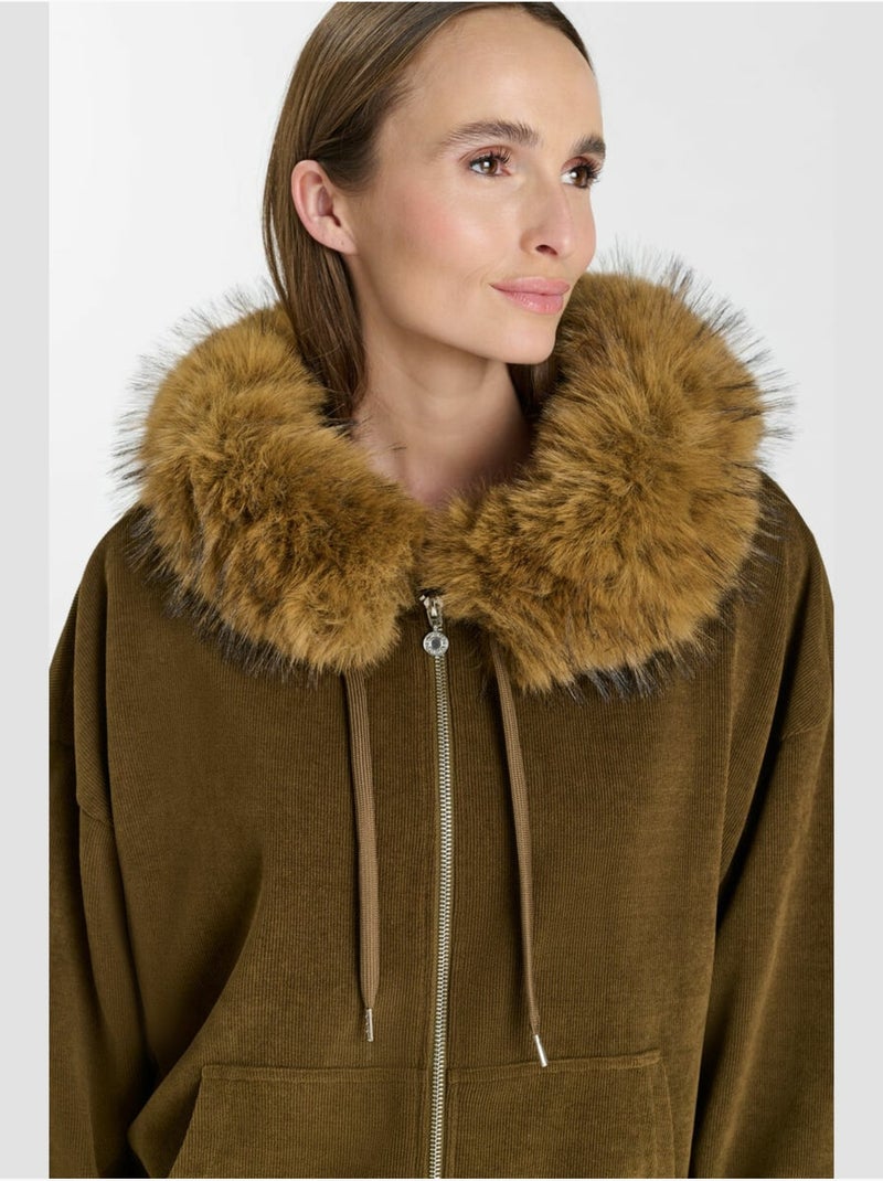 Sudadera con capucha chey Caqui - Kiabi