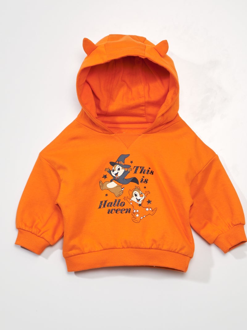 Sudadera con capucha 'Chip y Chop' - Halloween NARANJA - Kiabi