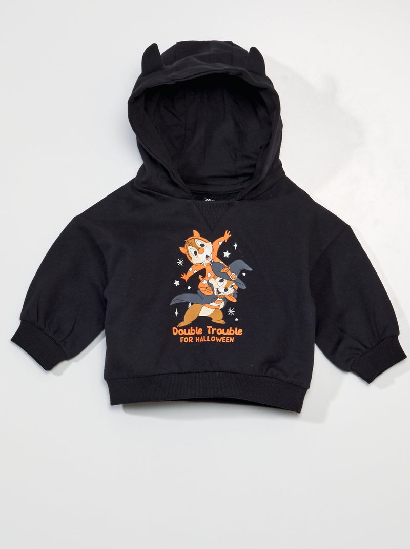Sudadera con capucha 'Chip y Chop' de 'Disney' - Halloween NEGRO - Kiabi
