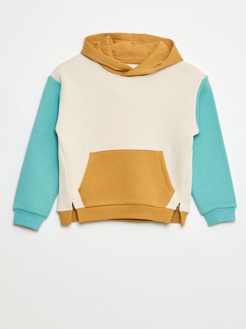 Sudadera con capucha color block - Kiabi