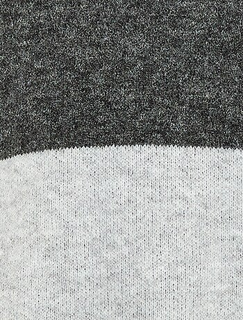 Sudadera con capucha color block