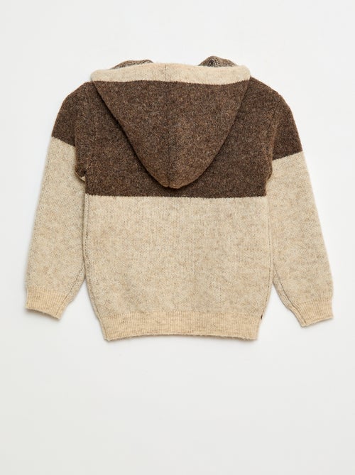 Sudadera con capucha color block - Kiabi