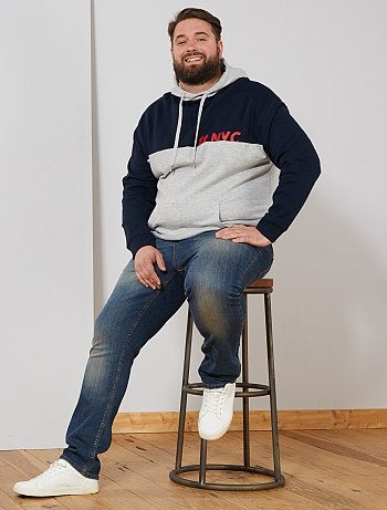 Tallas grandes hombre - Sudadera con capucha colorblock - Kiabi