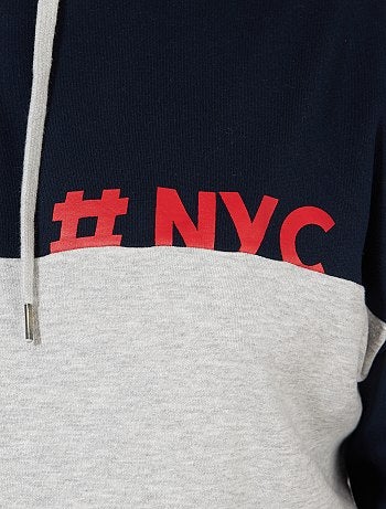 Tallas grandes hombre - Sudadera con capucha colorblock - Kiabi