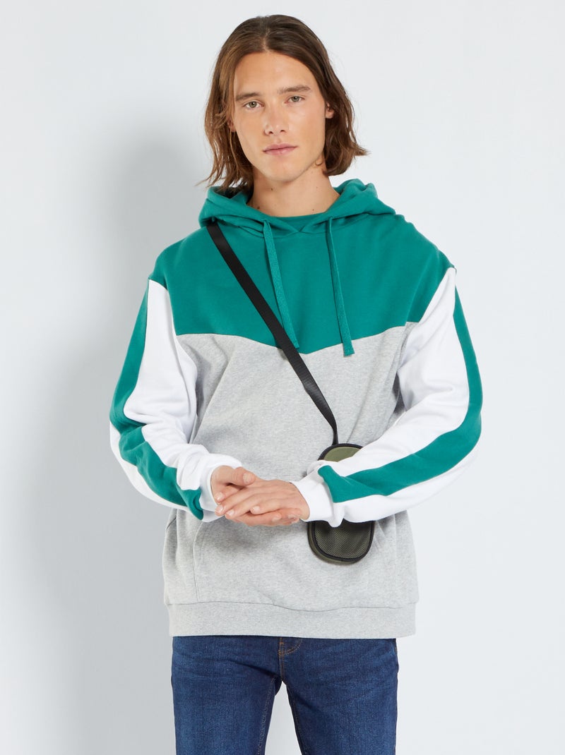 Sweatshirt Men Sudadera Con Capucha Eco Phil Color-Block De Guess