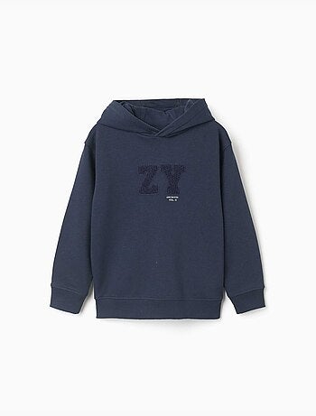 Sudadera con capucha con bordado bouclé zy