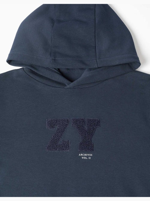 Sudadera con capucha con bordado bouclé ZY - Kiabi
