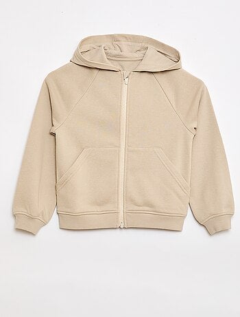 Sudadera con capucha con cremallera - Colección fácil de poner