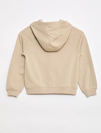 Sudadera con capucha con cremallera - Colección fácil de poner