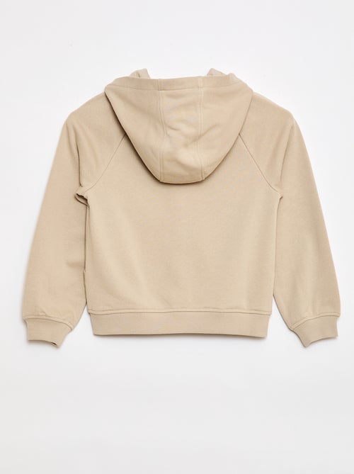 Sudadera con capucha con cremallera - Colección fácil de poner - Kiabi