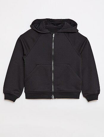 Sudadera con capucha con cremallera - Colección fácil de poner