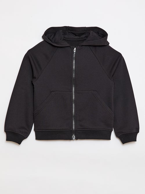 Sudadera con capucha con cremallera - Colección fácil de poner - Kiabi