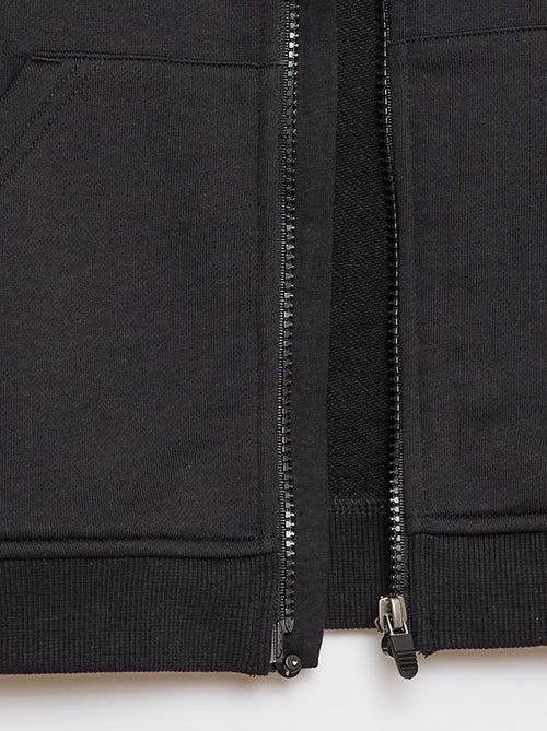 Sudadera con capucha con cremallera - Colección fácil de poner - Kiabi