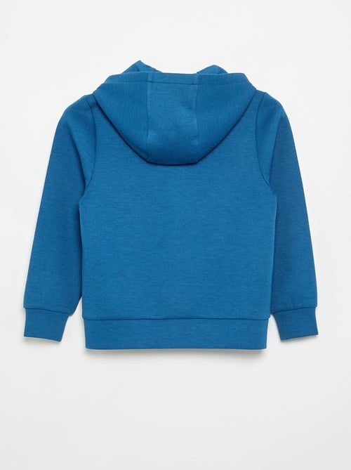 Sudadera con capucha con cremallera y 2 bolsillos con cremallera - Kiabi