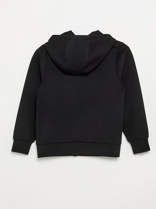 Sudadera con capucha con cremallera y 2 bolsillos con cremallera - Kiabi Sudadera con capucha con cremallera y 2 bolsillos con cremallera - Kiabi