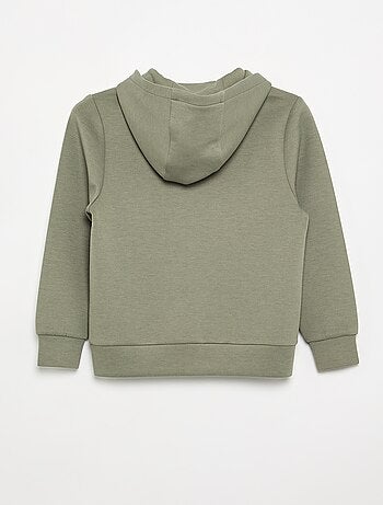 Sudadera con capucha con cremallera y 2 bolsillos con cremallera