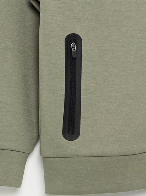 Sudadera con capucha con cremallera y 2 bolsillos con cremallera - Kiabi Sudadera con capucha con cremallera y 2 bolsillos con cremallera - Kiabi