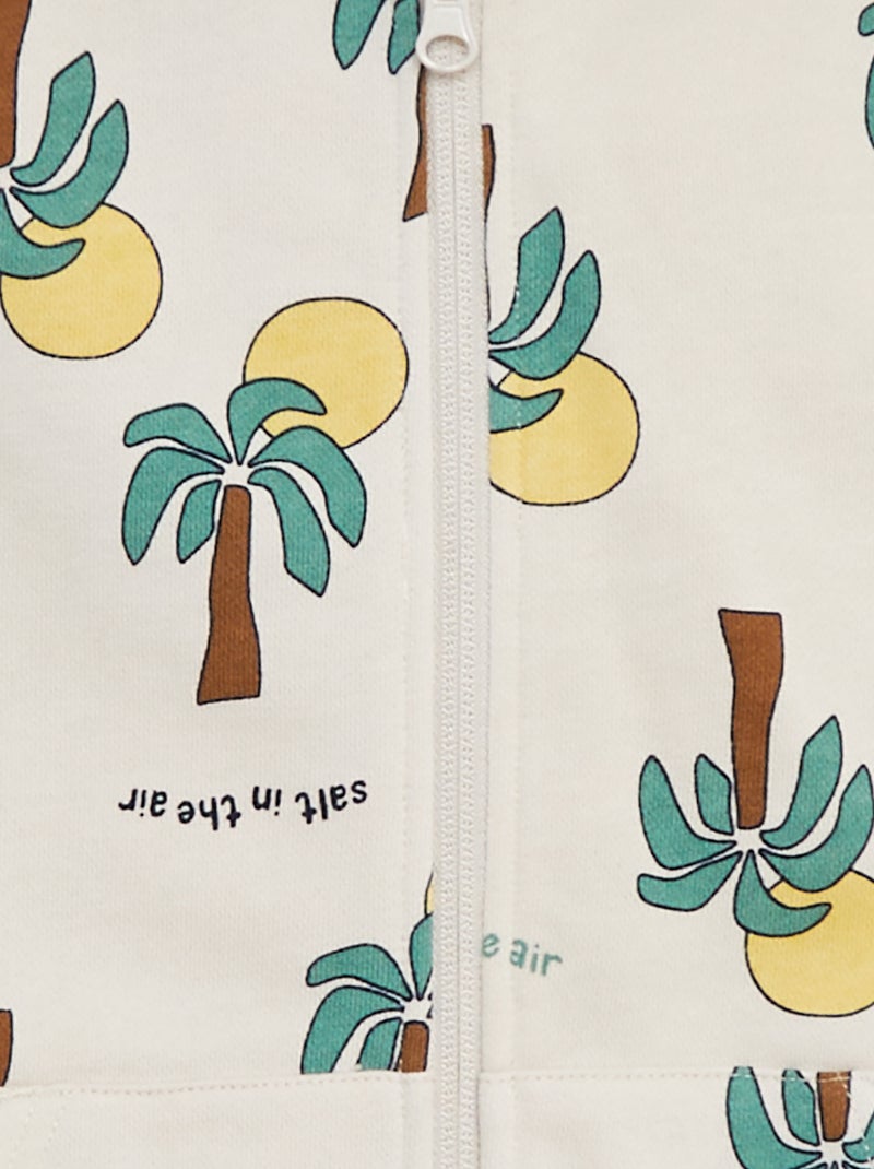 Sudadera con capucha con estampado BLANCO - Kiabi