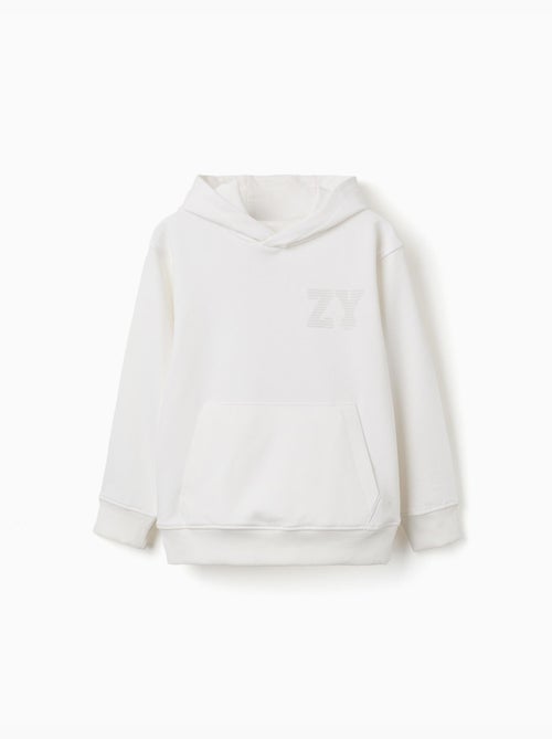 Sudadera con capucha con estampado en relieve ZY - Kiabi