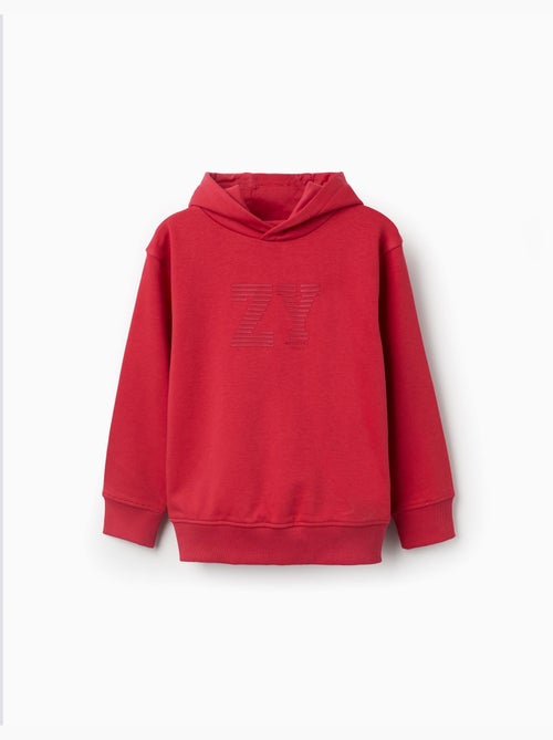 Sudadera con capucha con estampado en relieve ZY - Kiabi