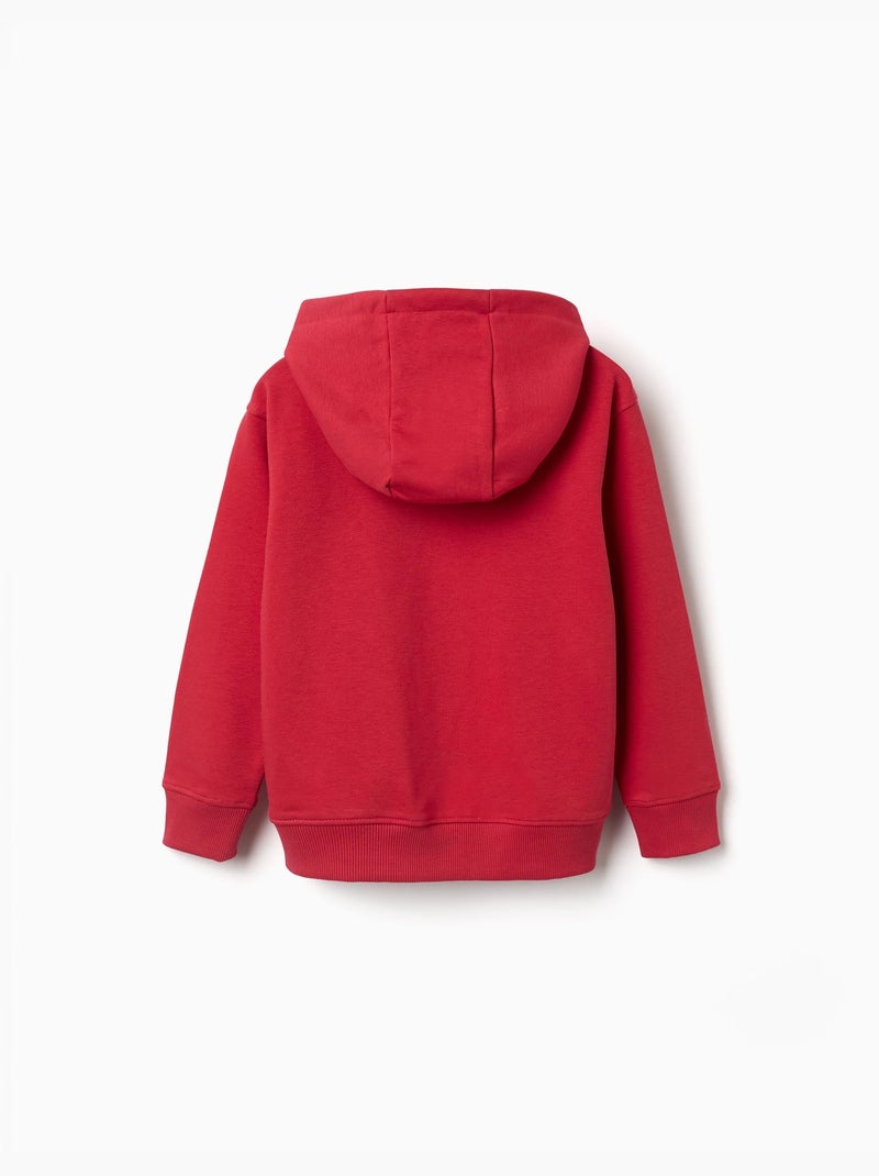 Sudadera con capucha con estampado en relieve ZY Rojo - Kiabi