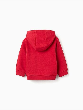 Sudadera con capucha con estampado en relieve ZY